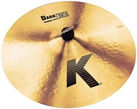 ZILDJIAN K DARK MEDIUM THIN CRASH CYMBAL 17 INCH PROFESSIONAL DRUM CYMBAL