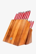 DALSTRONG GLADIATOR SERIES 18-PIECE COLOSSAL KNIFE SET WITH BLOCK RED
