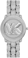 MICHAEL KORS WOMENS PHOEBE STAINLESS STEEL WATCH MK7566 ELEGANT THREE-HAND DESIGN