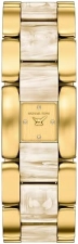 MICHAEL KORS WOMENS DARRINGTON WHITE ACETATE GOLD-TONE STAINLESS STEEL WATCH MK7592