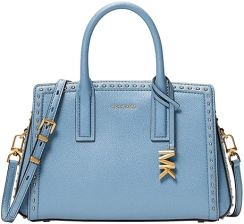 MICHAEL KORS LAILA SMALL SATCHEL FOR WOMEN STYLISH DESIGNER HANDBAG BLUE