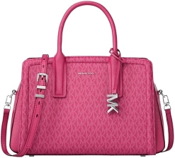MICHAEL KORS LAILA MEDIUM SATCHEL FOR WOMEN STYLISH DESIGNER HANDBAG PINK