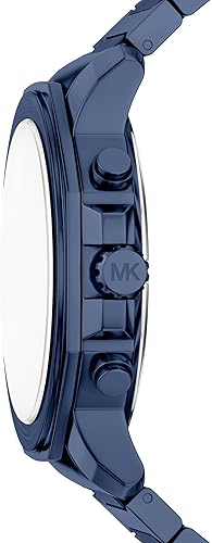 MICHAEL KORS MENS PRESCOTT BLUE CHRONOGRAPH STAINLESS STEEL WATCH MK9251