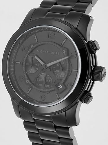 MICHAEL KORS RUNWAY MENS STAINLESS STEEL CHRONOGRAPH WATCH WITH STEEL OR SILICONE BAND