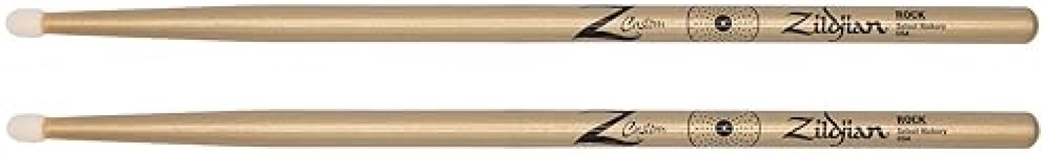ZILDJIAN Z CUSTOM LE ROCK GOLD CHROMA NYLON TIP DRUMSTICK DURABLE HIGH-PERFORMANCE DRUMSTICKS