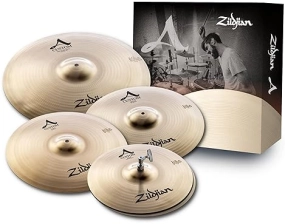 ZILDJIAN CUSTOM 5-PIECE CYMBAL SET 20 RIDE, 16 18 CRASH, 14 HI-HATS