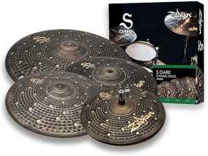 ZILDJIAN S DARK 5-PIECE CYMBAL PACK PROFESSIONAL DRUM CYMBALS SET FOR DRUMMERS