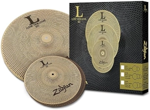 ZILDJIAN L80 LOW VOLUME CYMBAL PACK LV38 QUIET PRACTICE CYMBALS SET