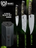 DALSTRONG 3-PIECE KNIFE SET WITH BLOCK
