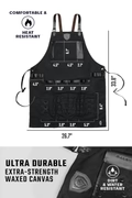 DALSTRONG HEAVY-DUTY WAXED CANVAS BBQ APRON