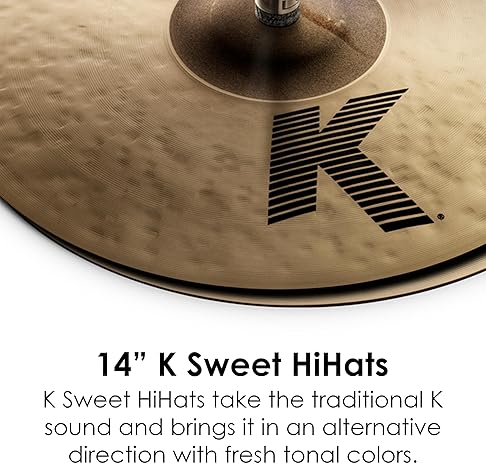 ZILDJIAN K SWEET 14 INCH HI-HAT CYMBALS PROFESSIONAL DRUM CYMBALS FOR DRUMMERS