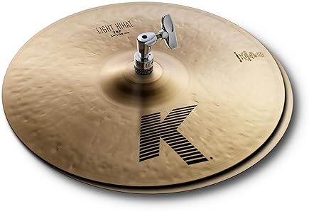 ZILDJIAN K LIGHT HI-HAT CYMBALS PROFESSIONAL DRUM CYMBALS FOR DRUMMERS