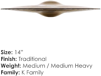 ZILDJIAN K MASTERSOUND 14 INCH HI-HAT CYMBALS PROFESSIONAL DRUM CYMBALS