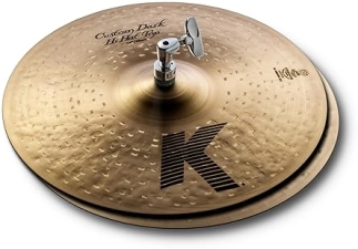 ZILDJIAN K CUSTOM DARK 14 INCH HI-HAT CYMBALS PROFESSIONAL DRUM CYMBALS FOR DRUMMERS