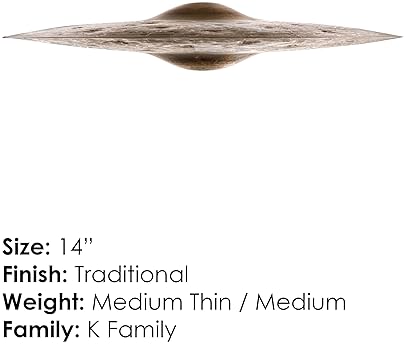 ZILDJIAN 14 K CUSTOM SPECIAL DRY HI-HAT CYMBALS PROFESSIONAL DRUM ACCESSORIES