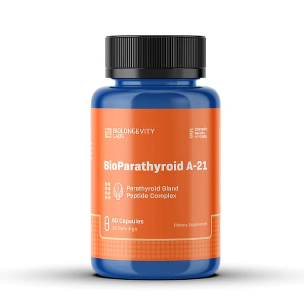 BIOLONGEVITY BIOPARATHYROID – A-21 PEPTIDE BIOREGULATOR (BONOTHYRK) 20 CAPSULES