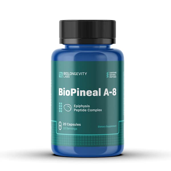 BIOLONGEVITY BIOPINEAL – A-8 PINEAL PEPTIDE BIOREGULATOR (ENDOLUTEN) 20 CAPSULES
