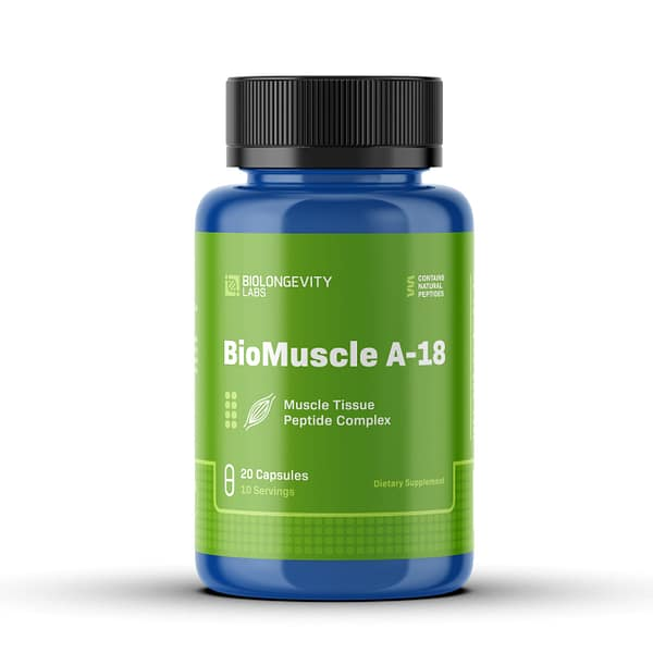 BIOLONGEVITY  BIOMUSCLE – A-18 MUSCLE PEPTIDE BIOREGULATOR (GOTRATIX) 20 CAPSULES