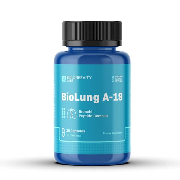 BIOLONGEVITY BIOLUNG – A-19 LUNG PEPTIDE BIOREGULATOR (TAXOREST) 20 CAPSULES