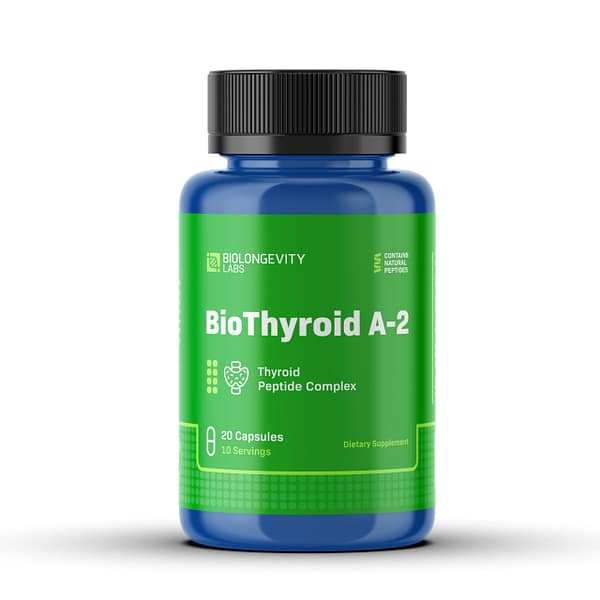 BIOLONGEVITY  BIOTHYROID – A-2 THYROID PEPTIDE BIOREGULATOR (THYREOGEN) 60 CAPSULES