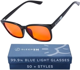 SWANWICK SLEEP ZM BLUE LIGHT BLOCKING GLASSES FOR LIGHT SENSITIVITY 8 LENS TYPES, 50 STYLES