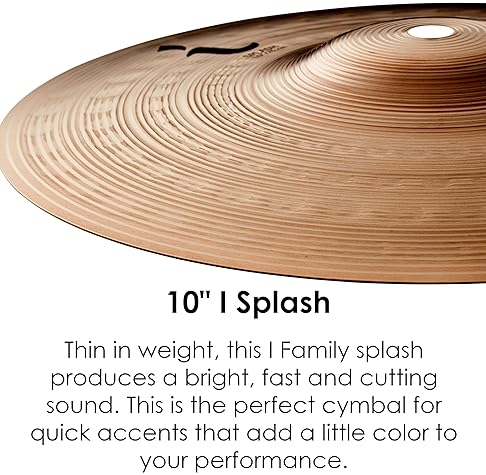 ZILDJIAN I FAMILY ILH10S SPLASH CYMBAL HIGH-QUALITY PERCUSSION INSTRUMENT