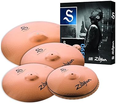 ZILDJIAN S SERIES PERFORMER 4-PIECE CYMBAL SET PROFESSIONAL DRUM CYMBALS