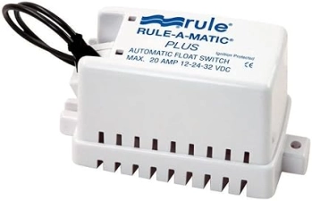 RULE RULE-A-MATIC PLUS FLOAT SWITCH WITH COVERED MOISTURE-TIGHT SEALS FOR RELIABLE USE