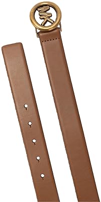MICHAEL KORS WOMENS 1.25 ADJUSTABLE LEATHER BELT - STYLISH NON-REVERSIBLE ACCESSORY