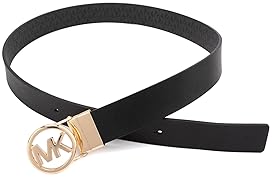 MICHAEL KORS WOMENS 1.25 INCH REVERSIBLE BELT - STYLISH EVERYDAY FASHION ACCESSORY