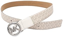MICHAEL KORS WOMENS 1.25 LEATHER BELT ADJUSTABLE FIT STYLISH NON-REVERSIBLE ACCESSORY