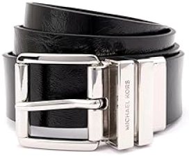 MICHAEL KORS WOMENS 1.5 INCH LEATHER REVERSIBLE BELT - STYLISH EVERYDAY FASHION ACCESSORY