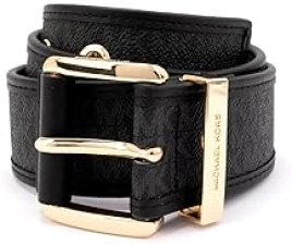 MICHAEL KORS WOMENS 1.75 INCH LOGO GROMMET BELT STYLISH EVERYDAY FASHION ACCESSORY