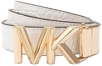 MICHAEL KORS WOMENS 1.1 INCH REVERSIBLE ADJUSTABLE BELT STYLISH EVERYDAY ACCESSORY