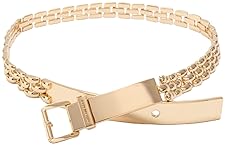 MICHAEL KORS WOMENS 0.7 INCH ADJUSTABLE CHAIN BELT STYLISH EVERYDAY FASHION ACCESSORY