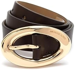 MICHAEL KORS WOMENS 25MM NON-REVERSIBLE LEATHER BELT STYLISH AND DURABLE ACCESSORY