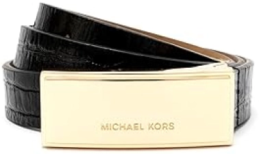 MICHAEL KORS WOMENS 20MM NON-REVERSIBLE LEATHER BELT STYLISH AND DURABLE ACCESSORY