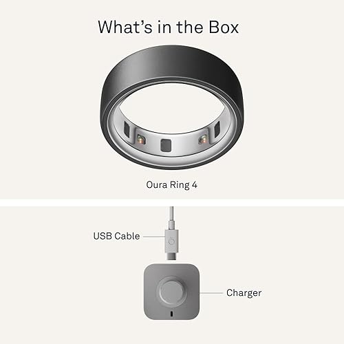 OURA RING 4 STEALTH SIZE 11 SLEEP, ACTIVITY WOMEN S HEALTH TRACKER, AI ADVISOR, 8-DAY BATTERY