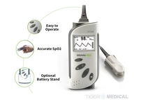 TIGERMEDICAL H100B HANDHELD PULSE OXIMETER MONITOR FOR SPO2 & PR MEASUREMENT