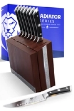 DALSTRONG GLADIATOR SERIES 8-PIECE STEAK KNIFE SET WITH STORAGE BLOCK