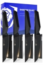 DALSTRONG SHADOW BLACK SERIES 4-PIECE STEAK KNIFE SET