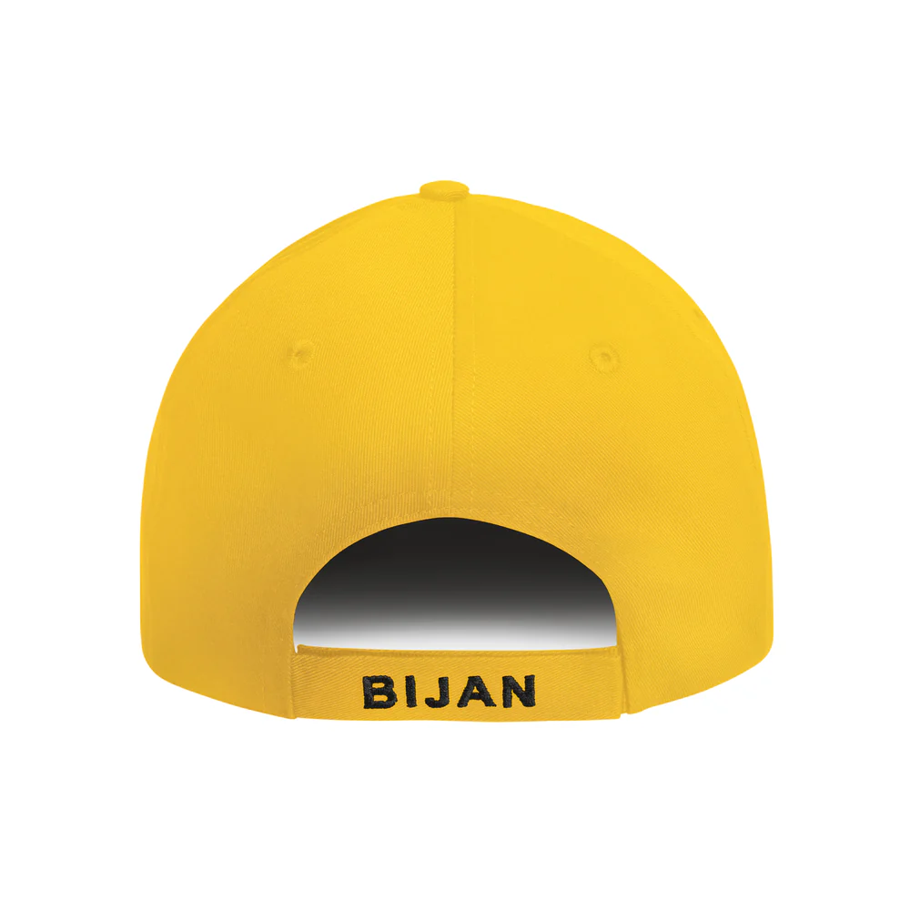 BIJAN YELLOW WITH GOLD CREST CAP
