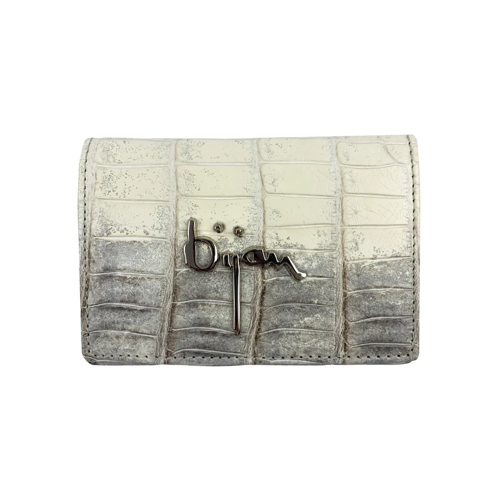 BIJAN LIMITED EDITION HIMALAYAN ALLIGATOR CARD HOLDER