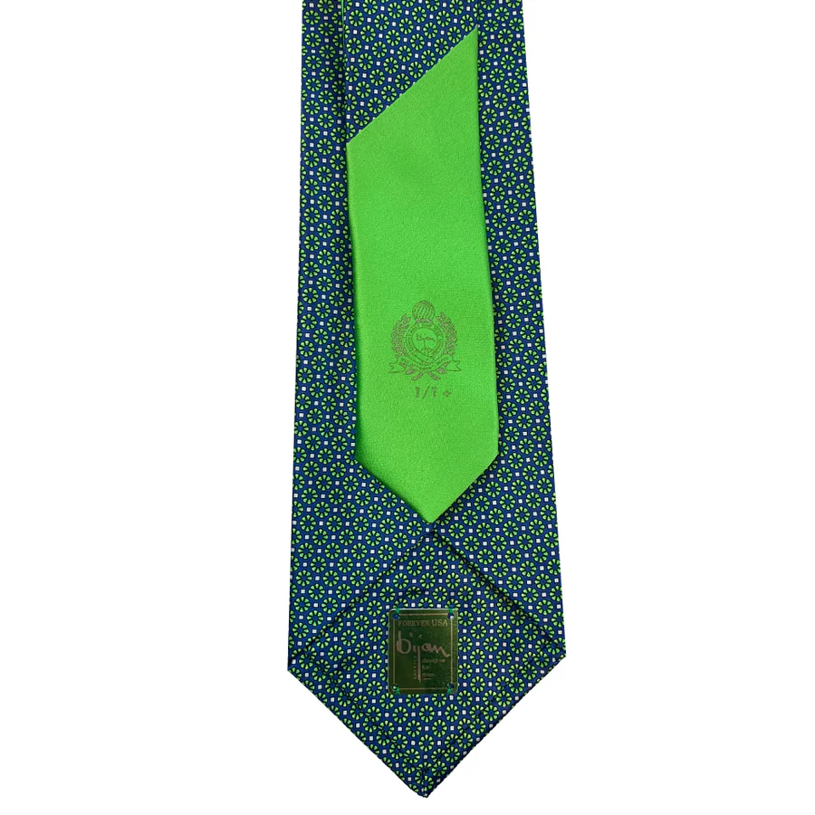 BIJAN PURE SILK TIE SET GREEN