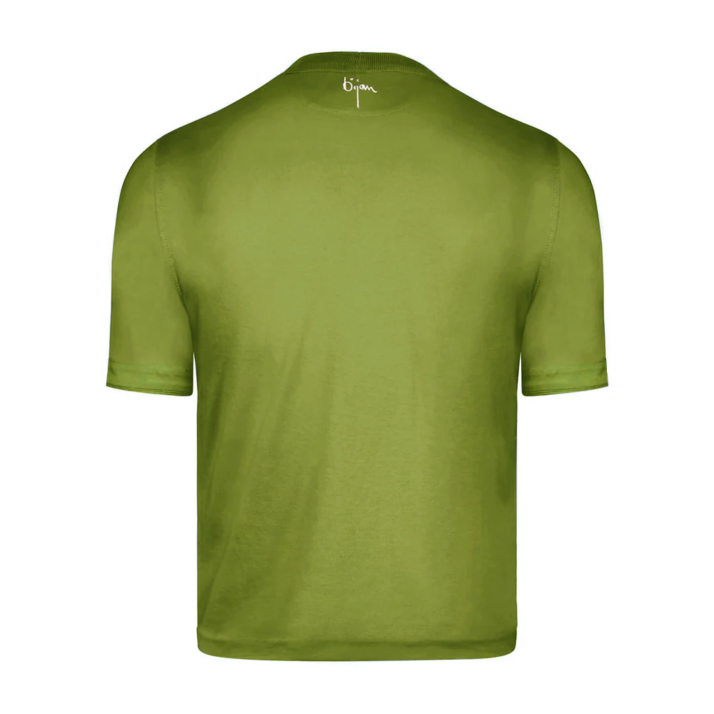 BIJAN APPLE GREEN WITH WHITE CREST SHORT SLEEVE T-SHIRT