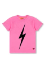 AVIATOR NATION  KID'S BOLT TEE - NEON PINK