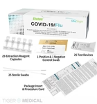 TIGERMEDICAL STATUS COVID-19/FLU A&B TEST KIT (25/BX)
