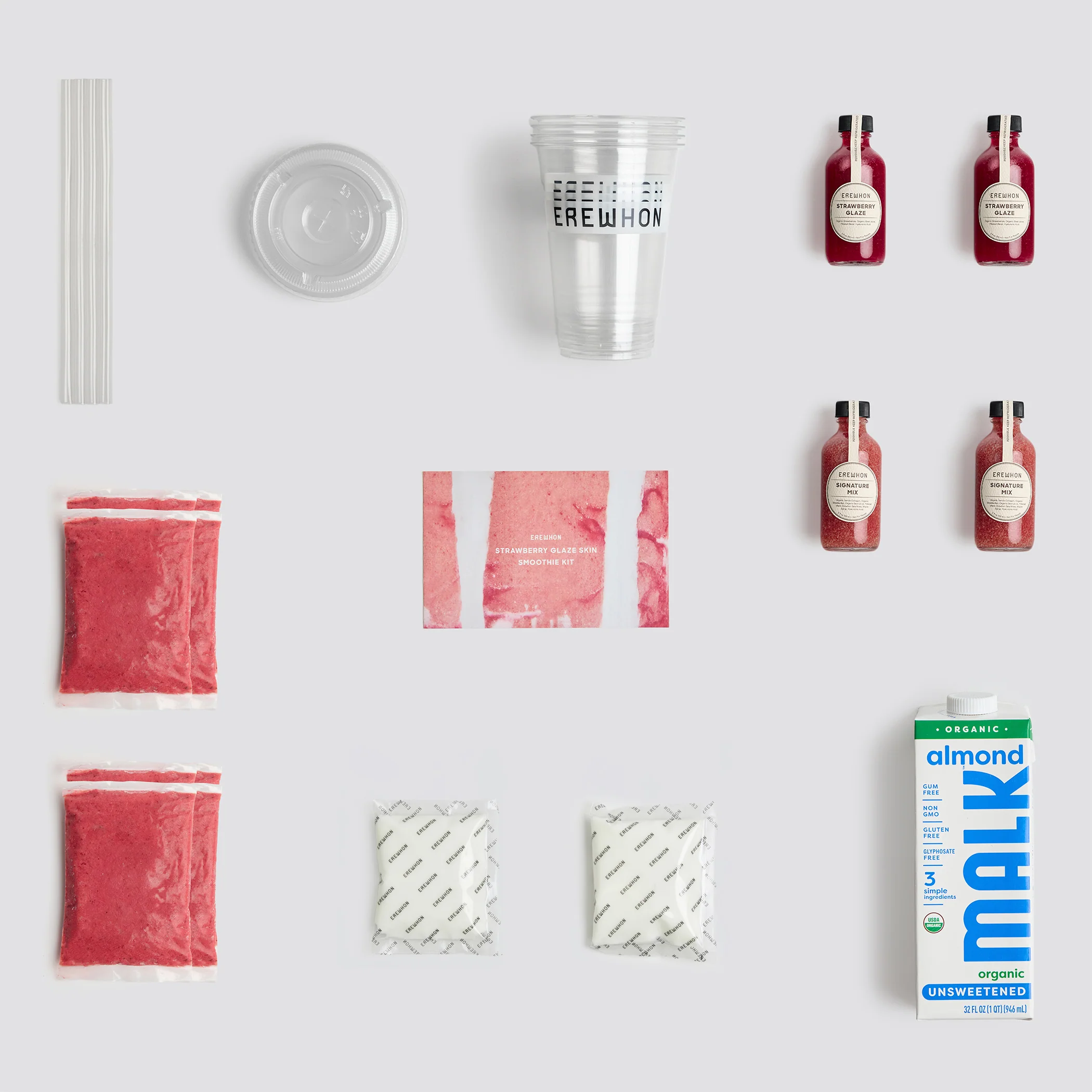 EREWHON STRAWBERRY GLAZE SKIN SMOOTHIE KIT