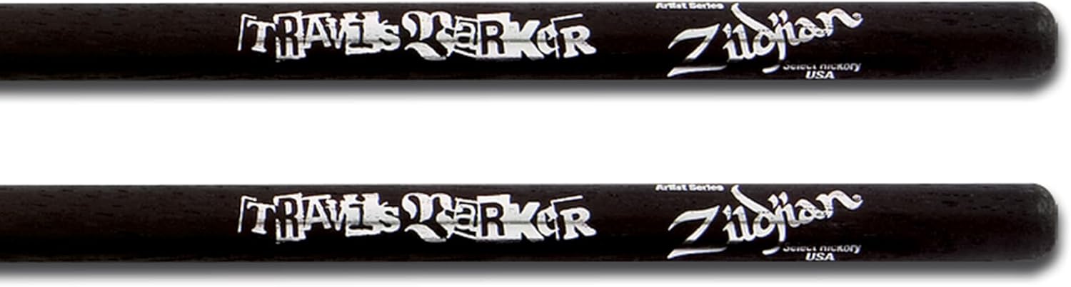 ZILDJIAN TRAVIS BARKER BLACK ARTIST SERIES DRUMSTICKS PROFESSIONAL QUALITY DRUM STICKS