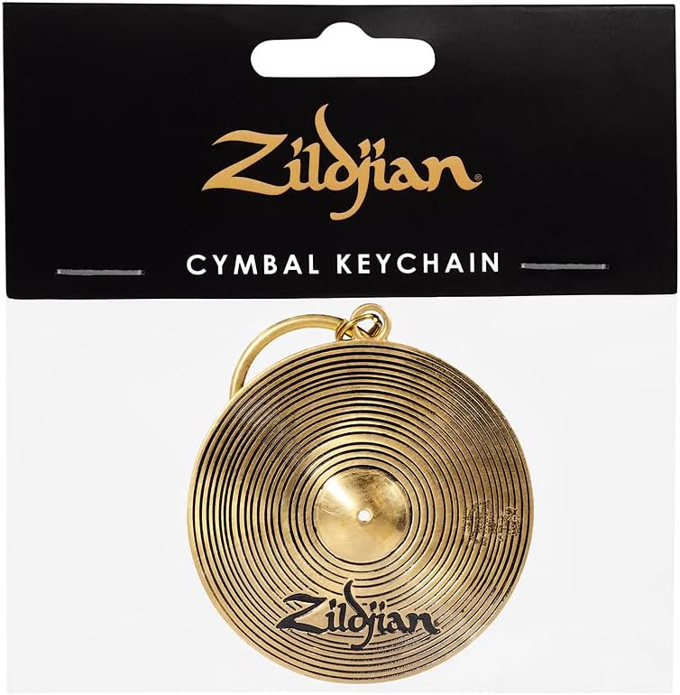 ZILDJIAN ZKEYCHAIN CYMBAL KEYCHAIN AUTHENTIC DRUMMER ACCESSORY FOR MUSIC LOVERS
